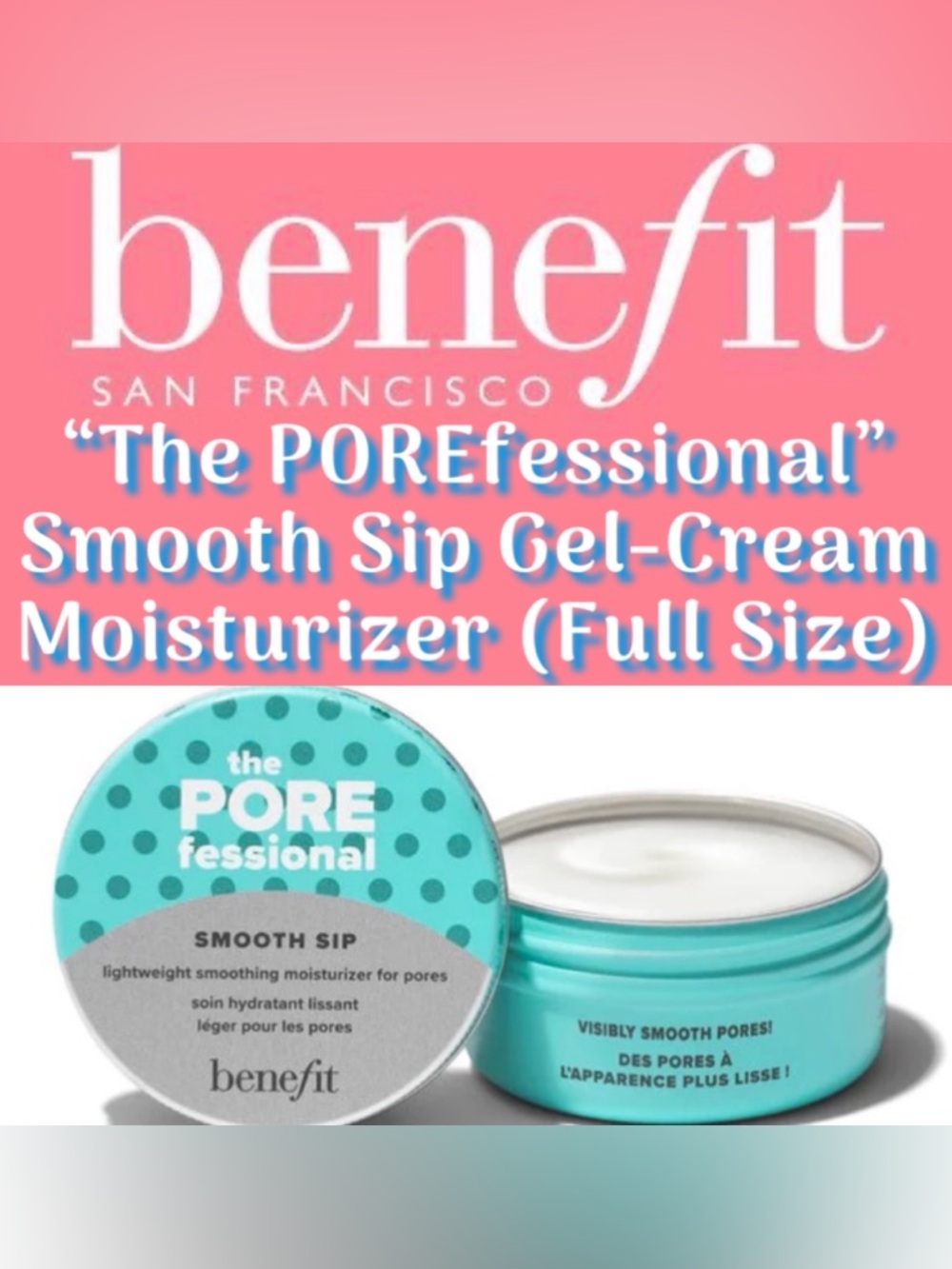 Benefit Cosmetics - The POREfessional Smooth Sip Gel-Cream Moisturizer (1.7oz)